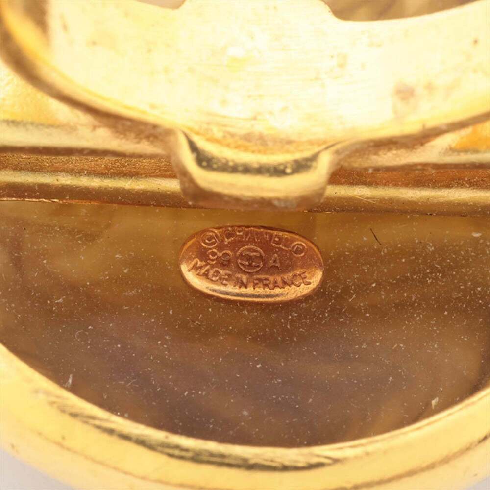 Chanel Authentic Brown Logo Ring - image 3